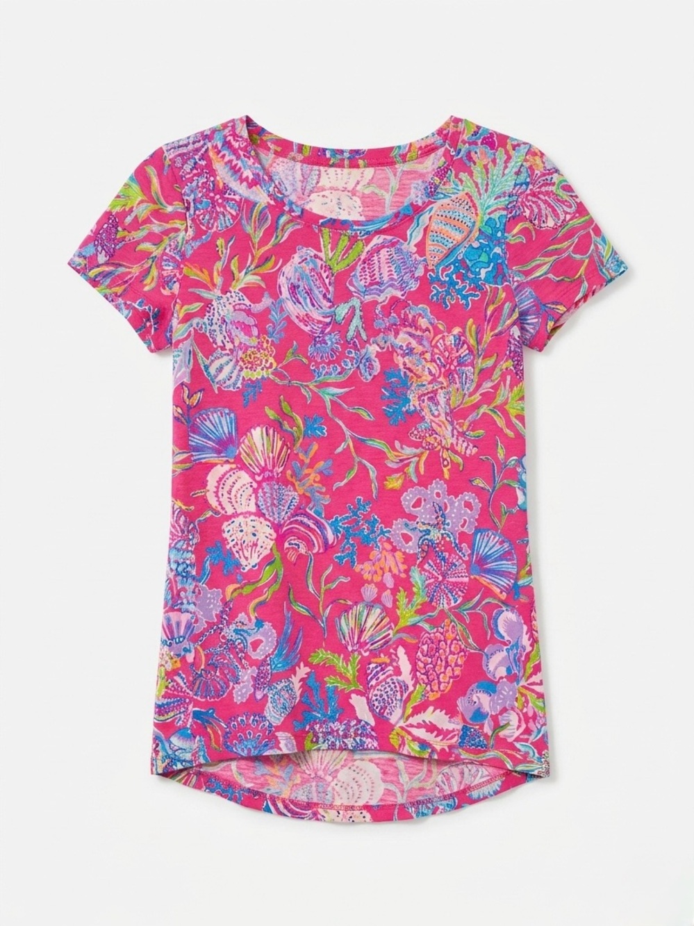 Lilly Pulitzer - Pink Floral Short Sleeve Tee